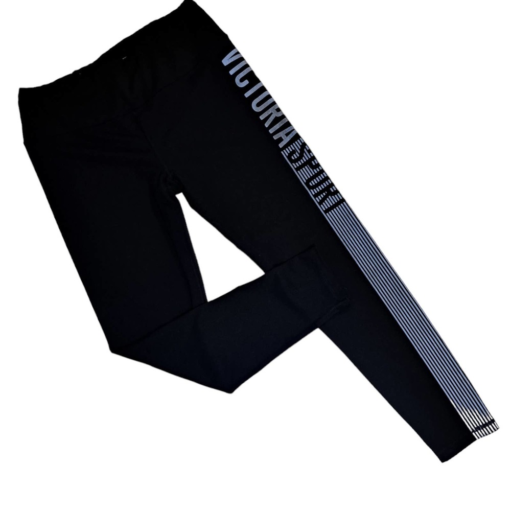 Victorias secret leggings size XL  all black logo on side